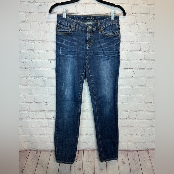 Dear John Jeans Skinny Low‎ Rise Dark Wash Denim Casual Stretch Comfort, sz 25P - Picture 1 of 5